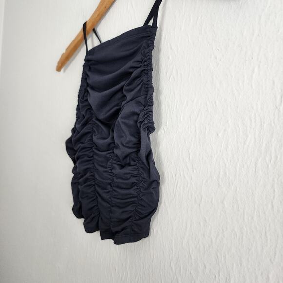 NEW Free People FP Movement Shirr Enough Cami Tank Top Black - Picture 8 of 14